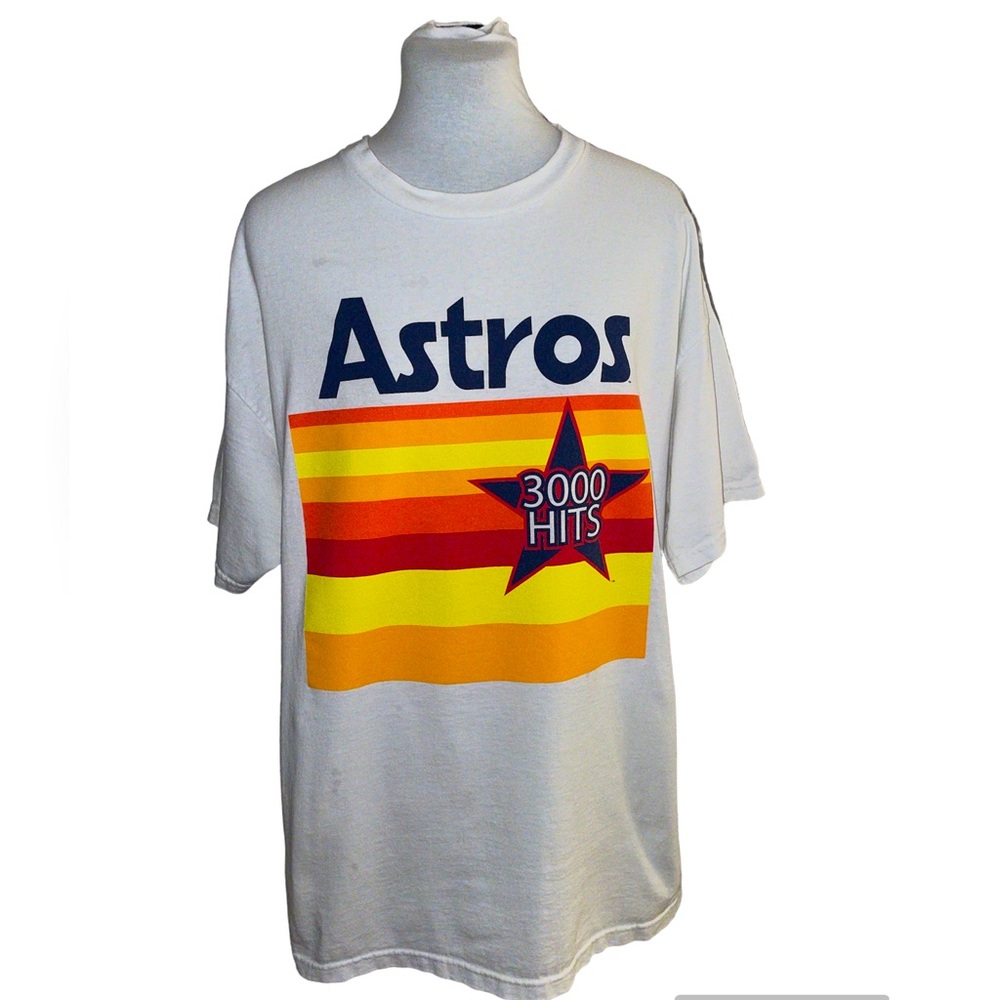 MLB Houston Astros Craig Biggio 3,000 Hits Commemorative T-Shirt